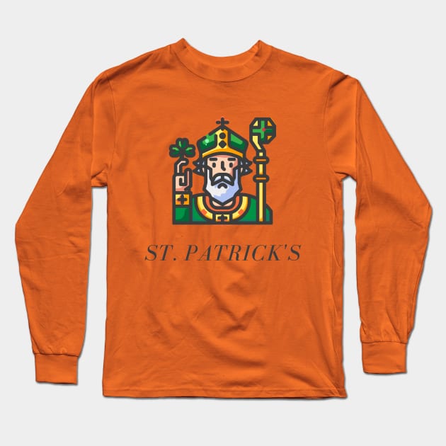 Lucky Saint Patrick Long Sleeve T-Shirt by Tee Barns